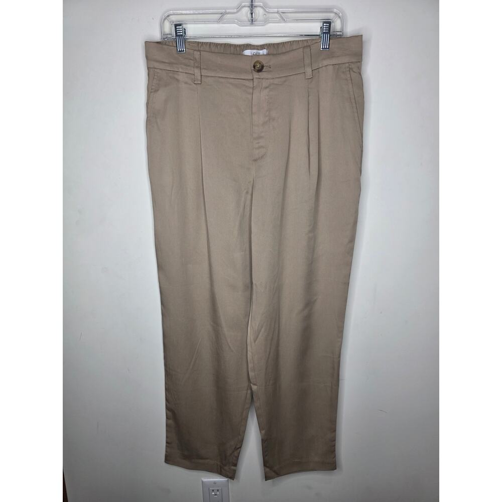 NWT Ann Taylor Loft Emory taper pants - khaki tan camel - 10 - Picture 1 of 5